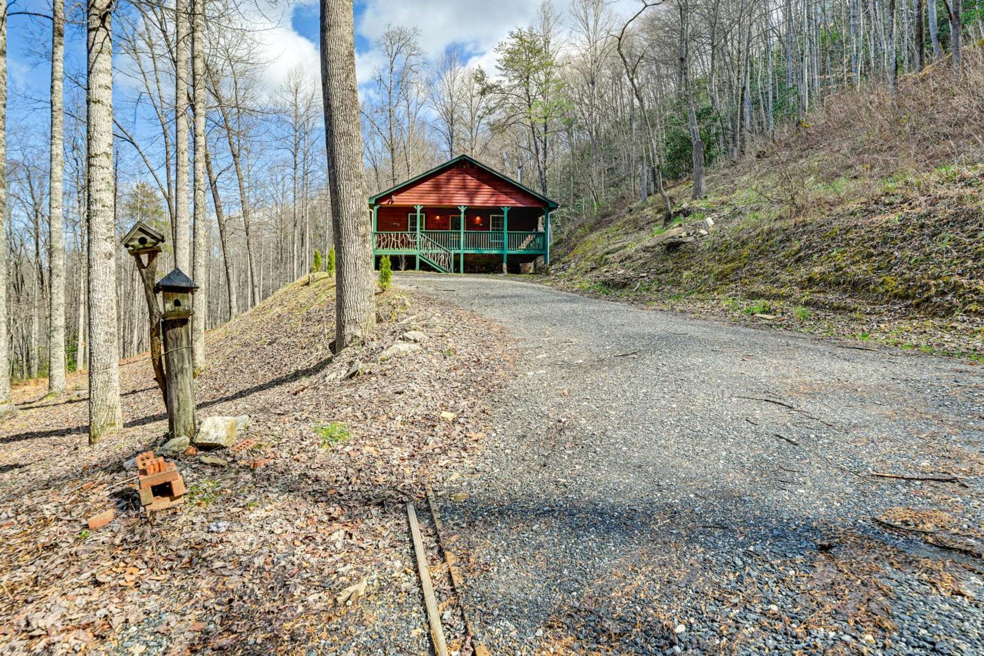 Smoky Mountain Cabin With Camping Area And Fire Pit! Whittier ภายนอก รูปภาพ