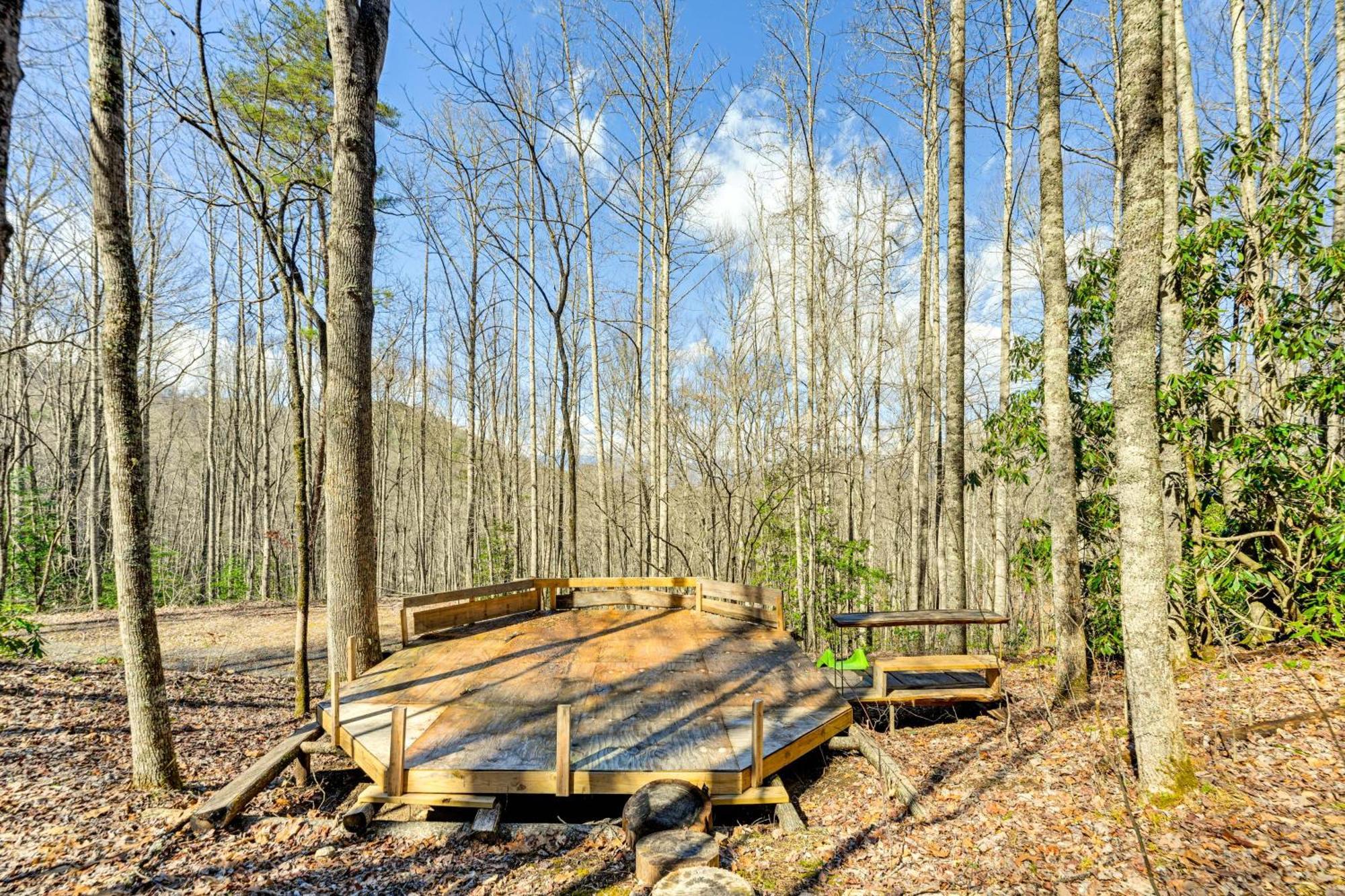Smoky Mountain Cabin With Camping Area And Fire Pit! Whittier ภายนอก รูปภาพ