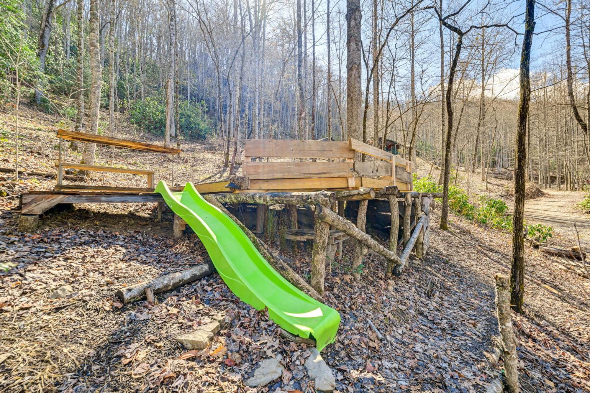 Smoky Mountain Cabin With Camping Area And Fire Pit! Whittier ภายนอก รูปภาพ