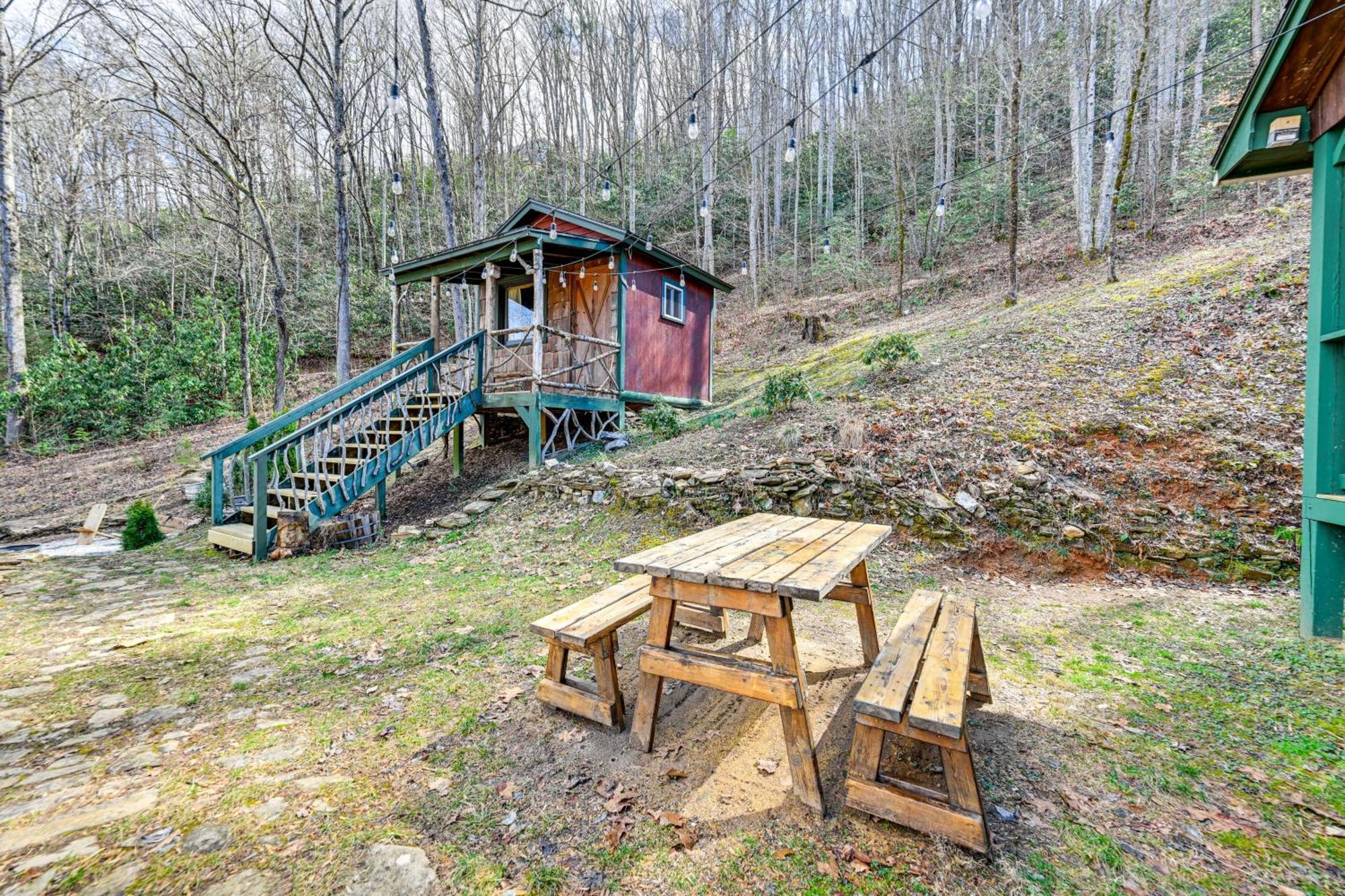 Smoky Mountain Cabin With Camping Area And Fire Pit! Villa Whittier ภายนอก รูปภาพ